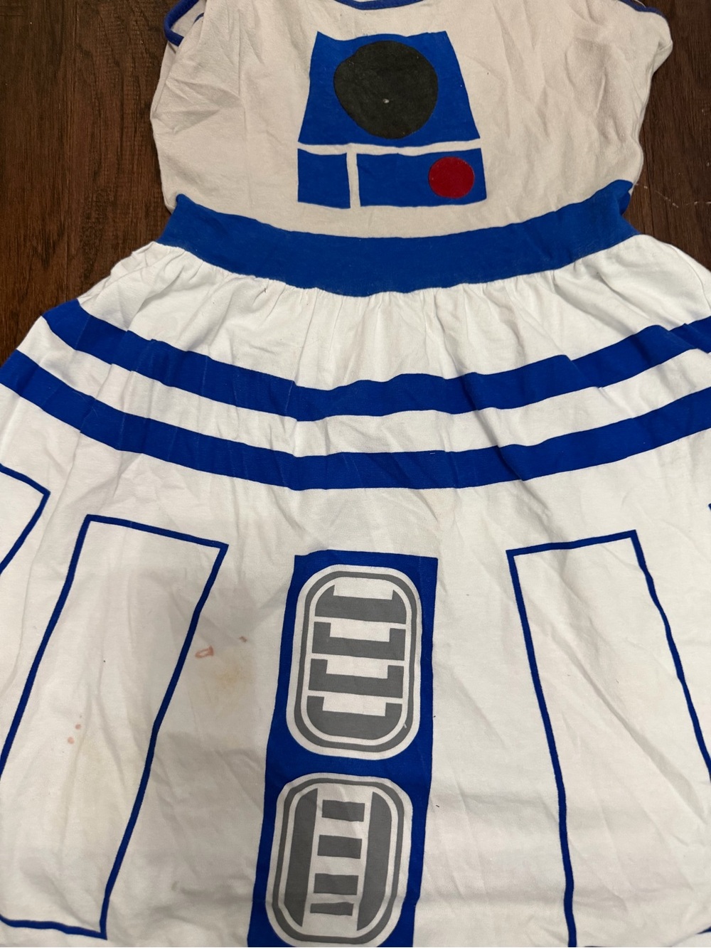 Disney R2-D2 White and Blue Girls Dress